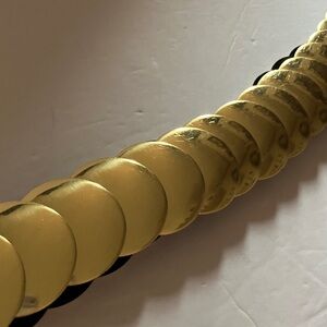 Vintage Gold Disc Belt stretch‎ 32” to 40” L/XL